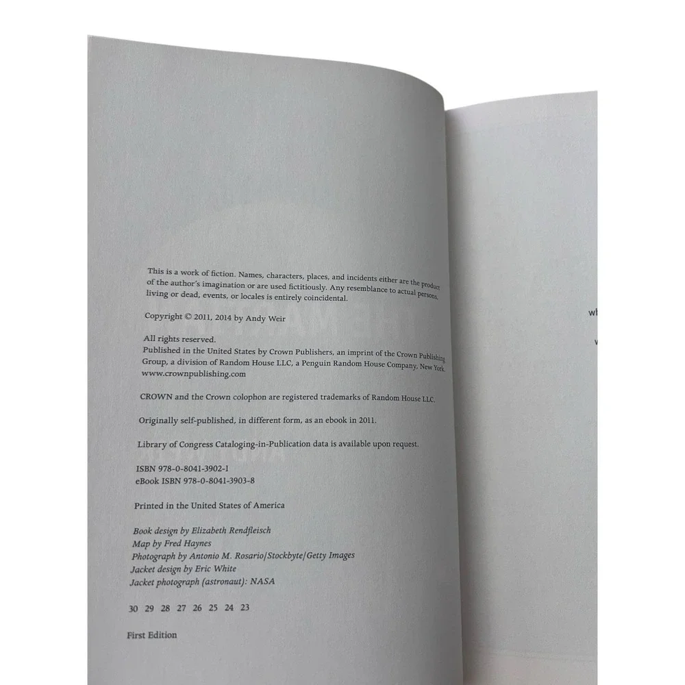 The‎ Martian by Andy Weir 1st Edition